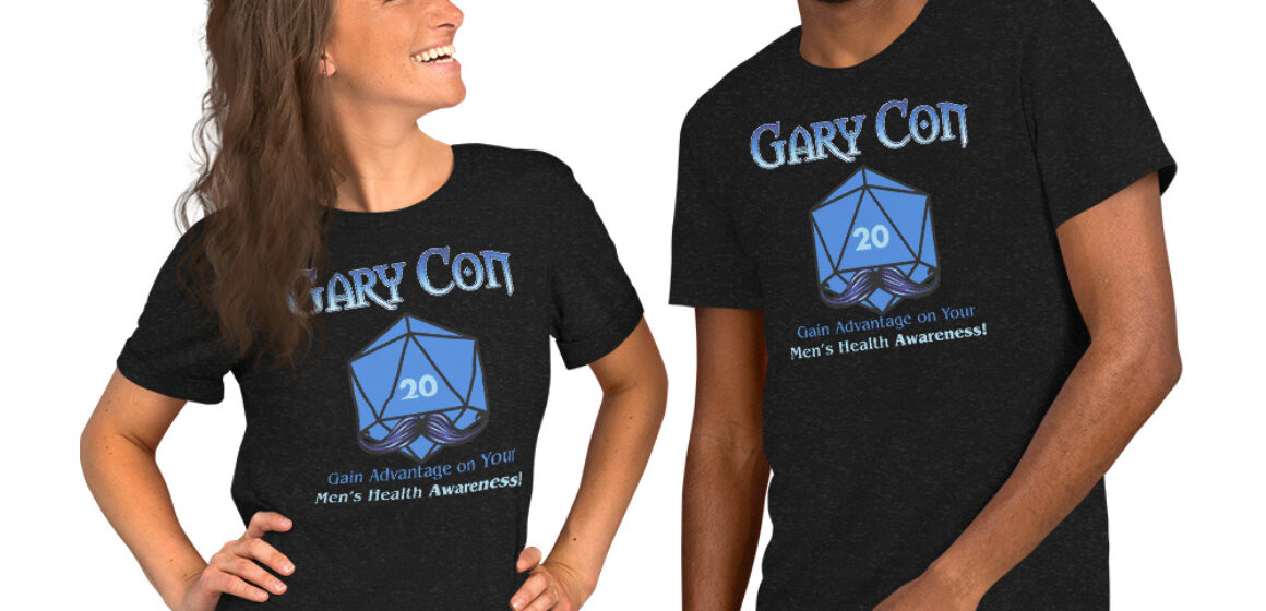 Gary Con Men's Health Awareness Movember Mustache T-Shirt